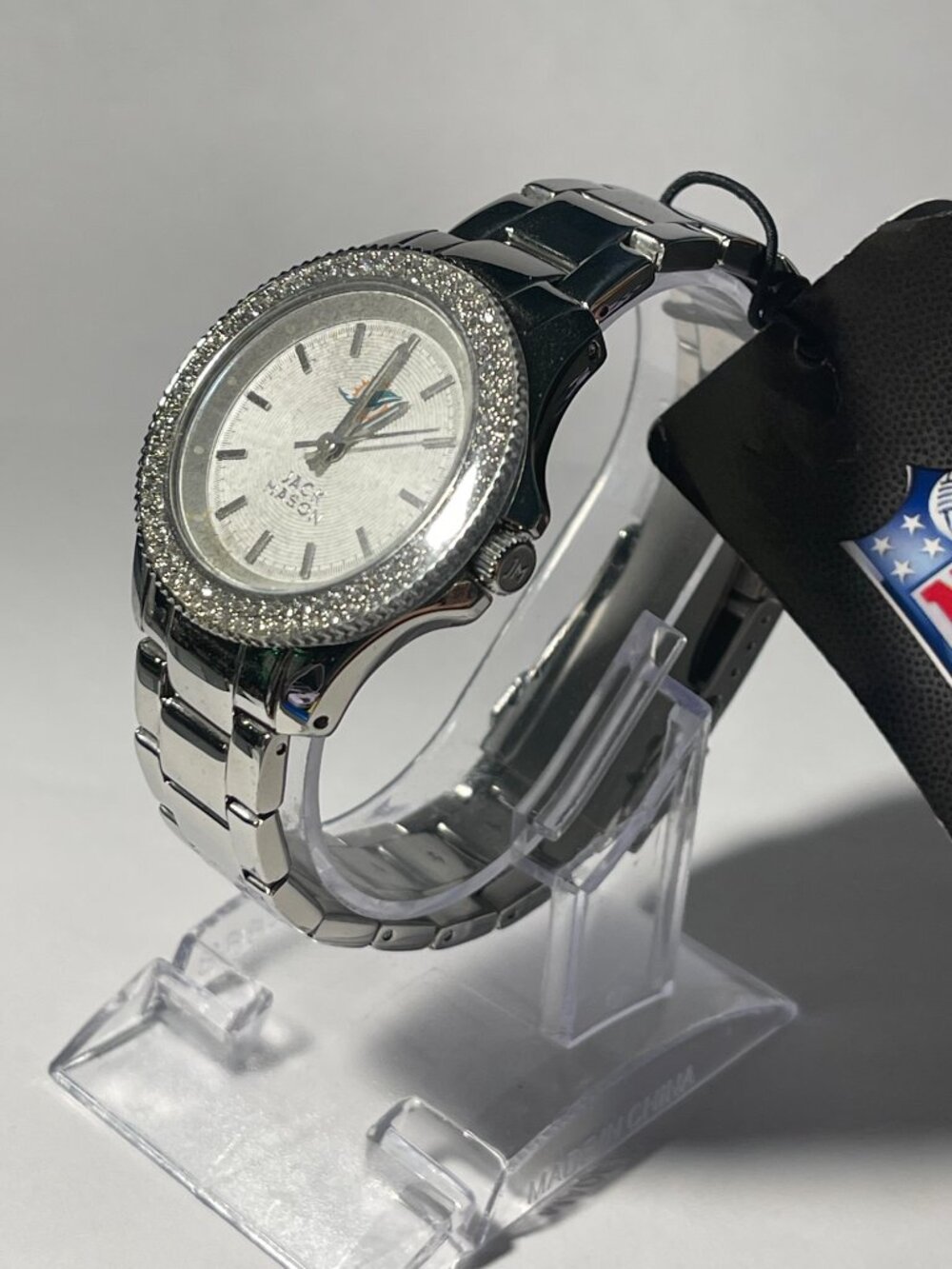 Miami Dolphins OFFICIAL NFL Stainless-Steel Womens Watch by Jack Mason NEW - Picture 3 of 6